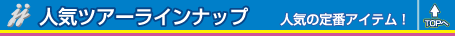 人気ツアーラインナップ