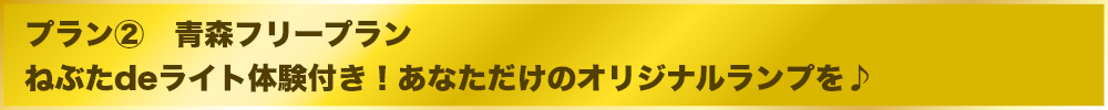 青森フリープラン ねぶたdeライト体験付き！あなただけのオリジナルランプを♪