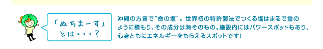 ぬちまーすとは