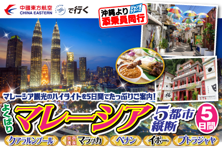 《全出発日催行確定》よくばりマレーシア5都市縦断5日間
