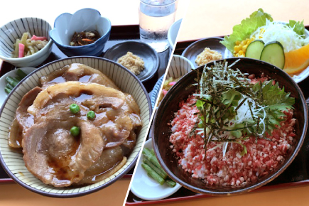 豚丼または牛トロ丼