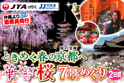 〜ときめく春の京都へ〜華やぎの桜7景めぐり2日間