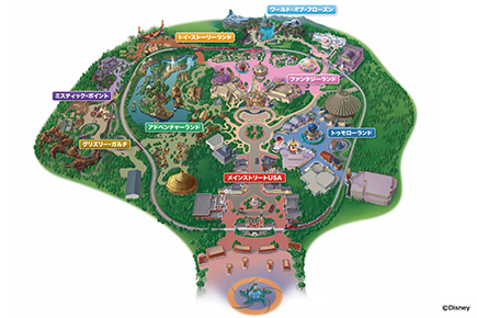 香港ディズニーマップ