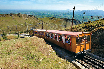 木造列車ラ・リューヌ登山列車（