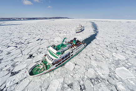 流氷クルーズ