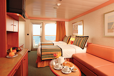 海側バルコニー