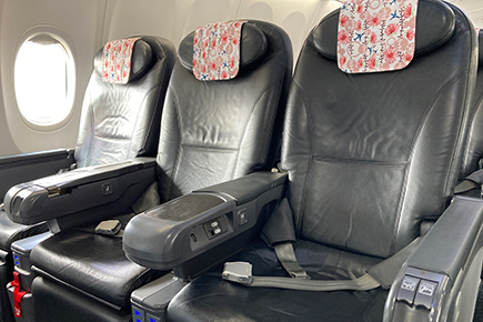 空の旅を快適に「らくらくシート」