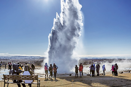 ストロックル間欠泉（アイスランド）