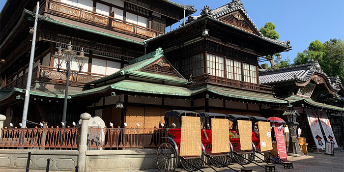お気軽人力車体験とゆったり道後温泉