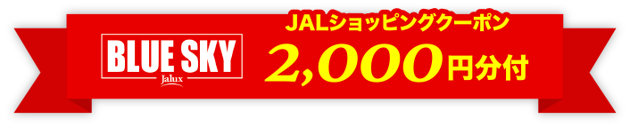 NLUE SKY JALショッピングクーポン2000円分付き